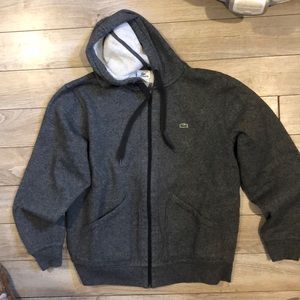Lacoste men’s zip up sweatshirt